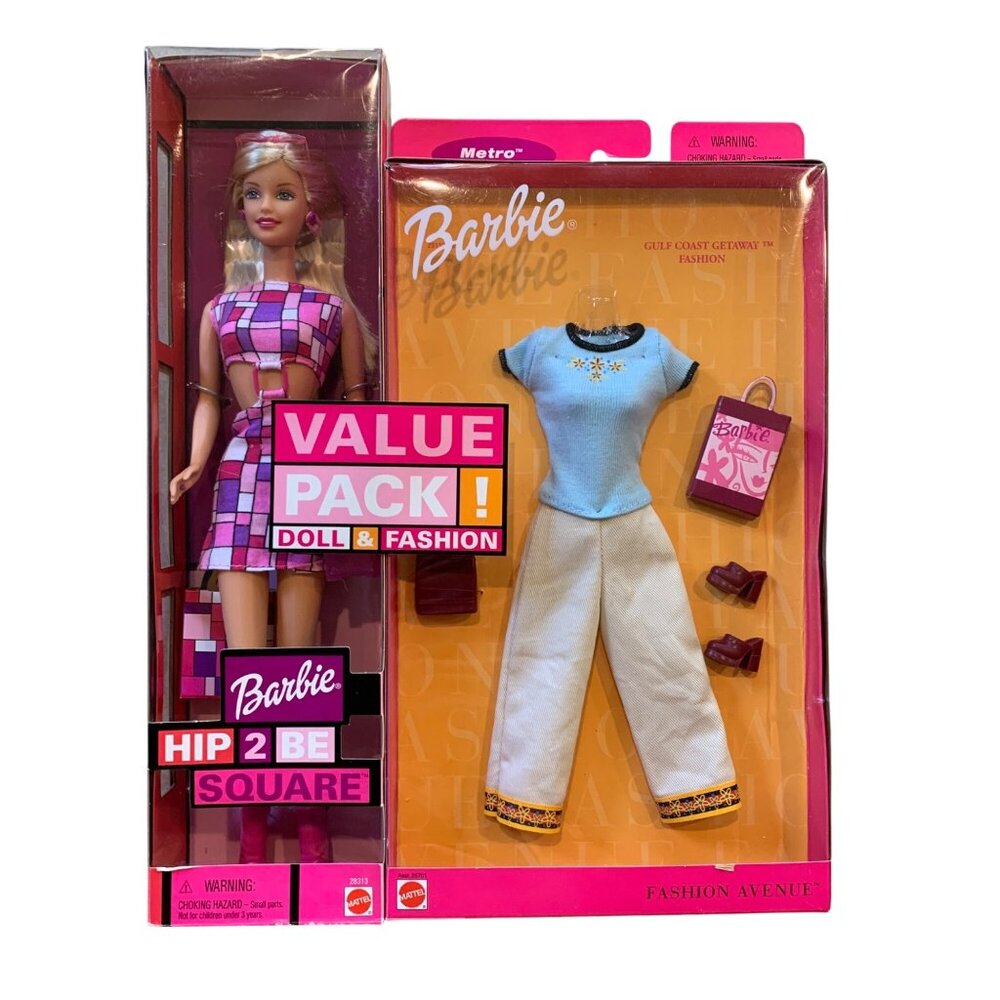 Barbie Doll Fashion Avenue HIP 2 BE‎ SQUARE Gulf Coast Getaway Value Pack 28315